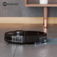 Odkurzacz robot Neatsvor X600pro 6000pa odkurzacz bezprzewodowy, APP wirtualna ściana, Wznowienie punktu po przerwaniu, Niestandardowa dzielnica czyszczenia,Mycie podłogi na mokro i czyszczenia 6